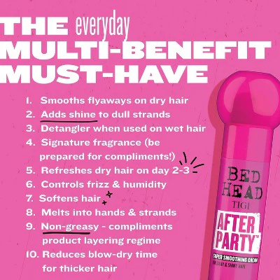 TIGI Bed Head After Party Super Smoothing Cream 3.38 fl oz - Imperfect Container - Image 7