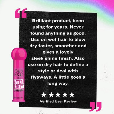 TIGI Bed Head After Party Super Smoothing Cream 3.38 fl oz - Imperfect Container - Image 8