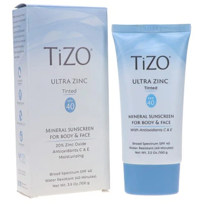TIZO Age Defying Fusion tinted Ultra Zinc Body & Face Sunscreen SPF 40 3.5 oz - Imperfect Box - Image 7