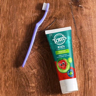 Tom's of Maine Silly Strawberry Kids Anticavity Fluroide Toothpaste 5.1oz/3ct - Missing Box - Image 2
