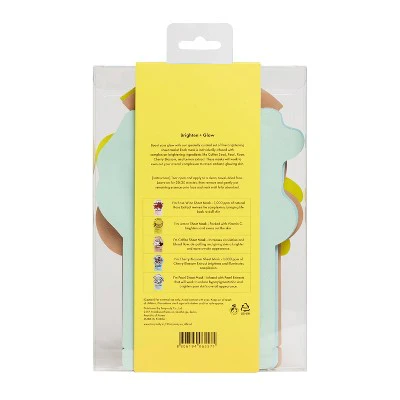 TONYMOLY Brighten & Glow Sheet Mask Set - New - Image 2