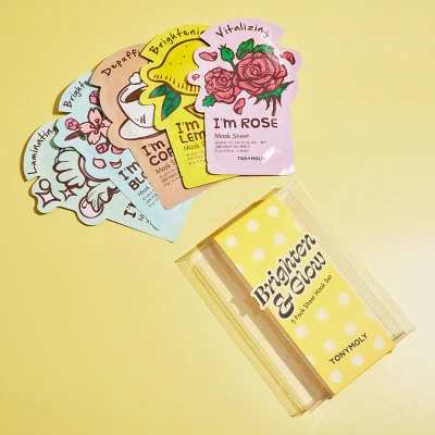 TONYMOLY Brighten & Glow Sheet Mask Set - New - Image 4