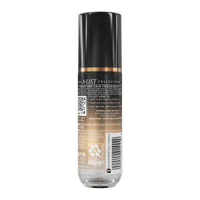 Tresemme Signature Hair Fragrance Spray, Golden Vanilla & Sandalwood Scent 1.35 floz - Imperfect Container - Image 2