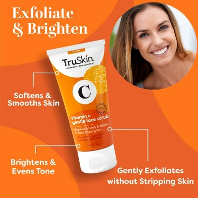 TruSkin Vitamin C Brightening Gentle Face Scrub 4oz - New - Image 3
