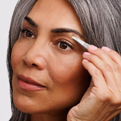 Tweezerman No Slip Wide Grip Slant Tweezer - New - Image 6