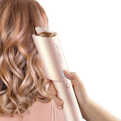 TYMO Curlgo Cordless Auto Curling Iron Pink 1" - Imperfect Box - Image 4