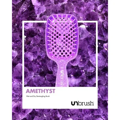 UNbrush Detangler Hair Brush Glitter Amethyst - Imperfect Box - Image 4