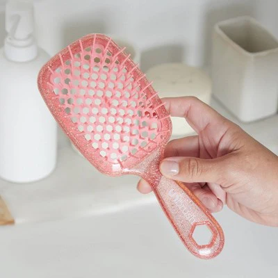 UNbrush Detangler Hair Brush Glitter Ruby - Imperfect Box - Image 5
