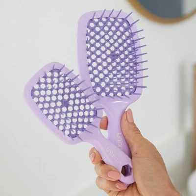 UNBrush Detangling Hair Brush Lilac Light Purple - Imperfect Box - Image 5