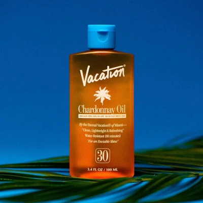 Vacation Chardonnay Oil Sunscreen SPF 30 3.4 fl oz - New - Image 2