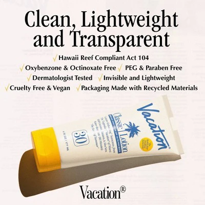 Vacation Classic Lotion SPF 30 6 fl oz - Imperfect Container - Image 9