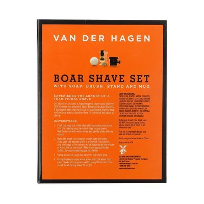 Van der Hagen Premium 4 Piece Shave Gift Set - Imperfect Box - Image 4