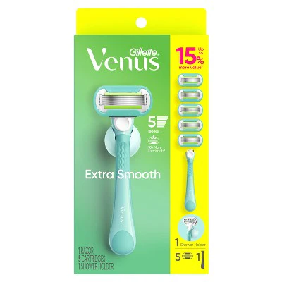 Venus Extra Smooth Value Pack Women's Razor + 5 Razor Blade Refills - Missing Box - Image 9