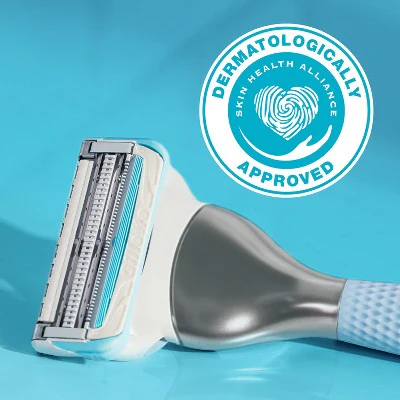 Venus For Pubic Hair and Skin Value Pack Razor Handle + 4 Blade Refills - Imperfect Box - Image 6