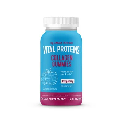 Vital Proteins Collagen Gummies Raspberry 120ct - Imperfect Container