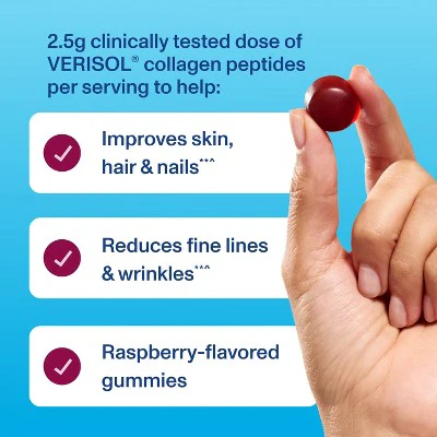 Vital Proteins Collagen Gummies Raspberry 120ct - Imperfect Container - Image 6