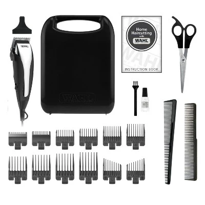Wahl Chrome Cut Corded Electric Hair Clipper Kit with Self Sharpening Blades and 12 Haircutting Attachment Guards - Imperfect Box - Image 3