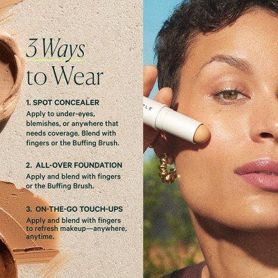 Well People Supernatural Complexion Stick Foundation + Concealer 24 Light Medium Neutral - Imperfect Box - 0.28oz - Image 6