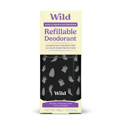 Wild Cosmetics Deodorant Refill with Ghost Case Vanilla Bean & Buttercream 1.4oz - Imperfect Box