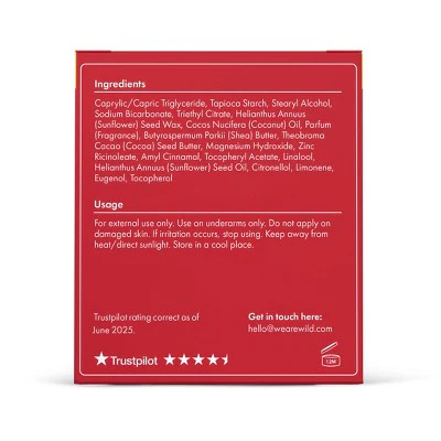 Wild Cosmetics Berry Christmas Deodorant Refills 1.4oz/2ct - Imperfect Box - Image 5