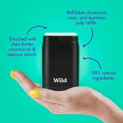 Wild Cosmetics Cream Deodorant Refill Cherry Blossom with Purple Case 5.29oz - Imperfect Box - Image 4