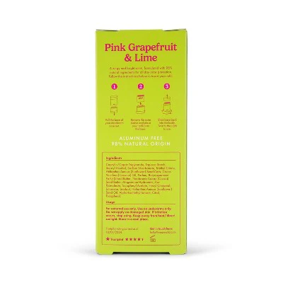 Wild Cosmetics Cream Deodorant Refill Grapefruit & Lime with Ombre Case 5.29oz - New - Image 5